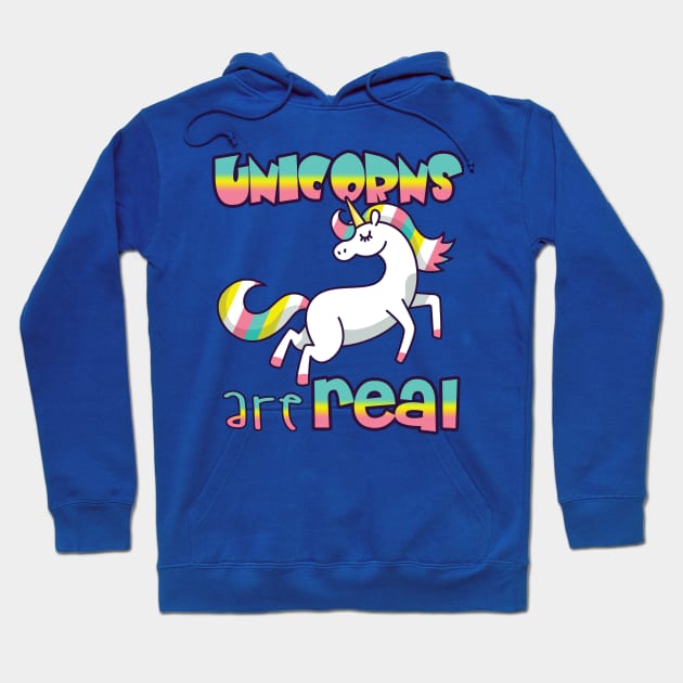 UNICORNS ARE REAL Hoodie by upursleeve